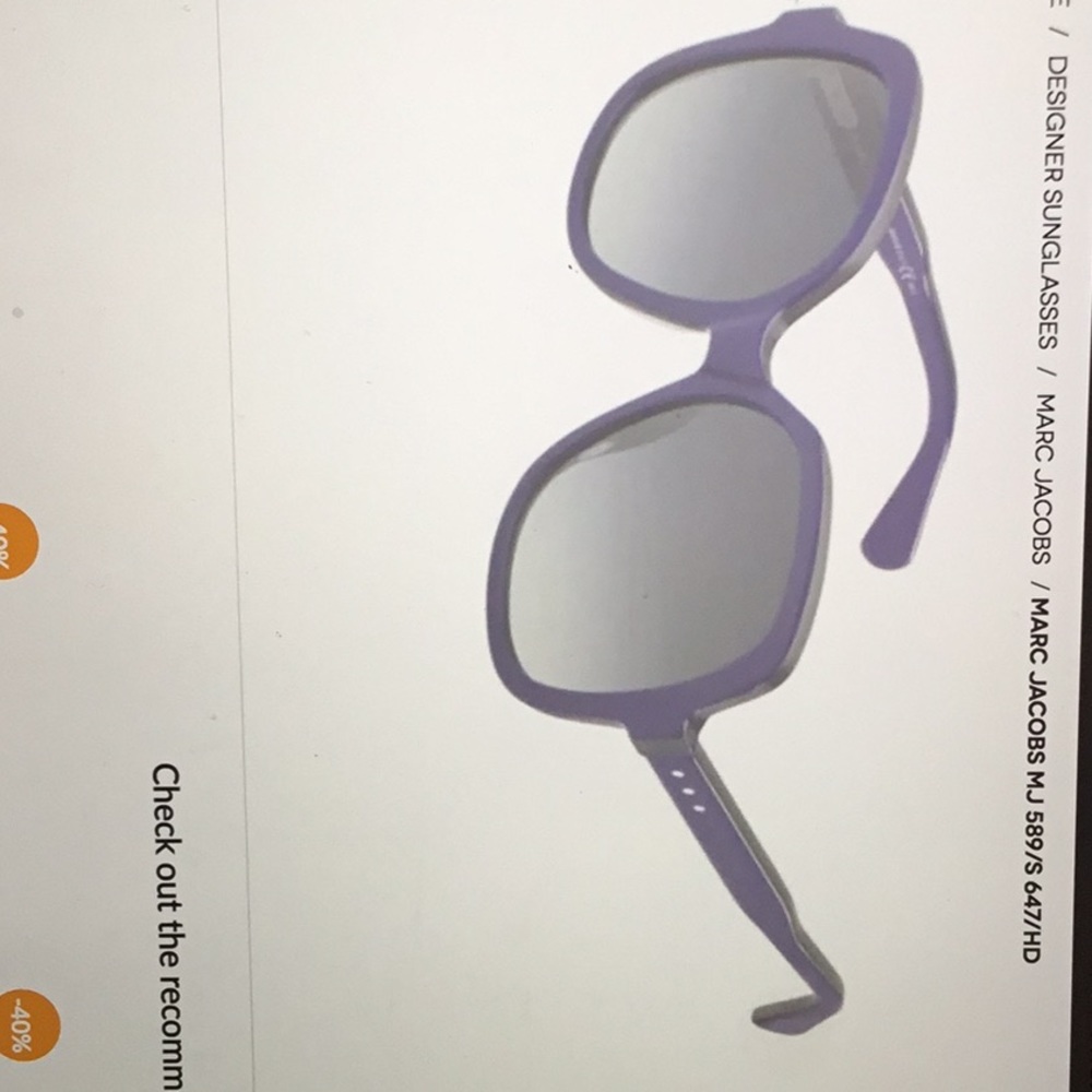 MARC JACOBS BLUE SUNGLASSES - Picture 5 of 8